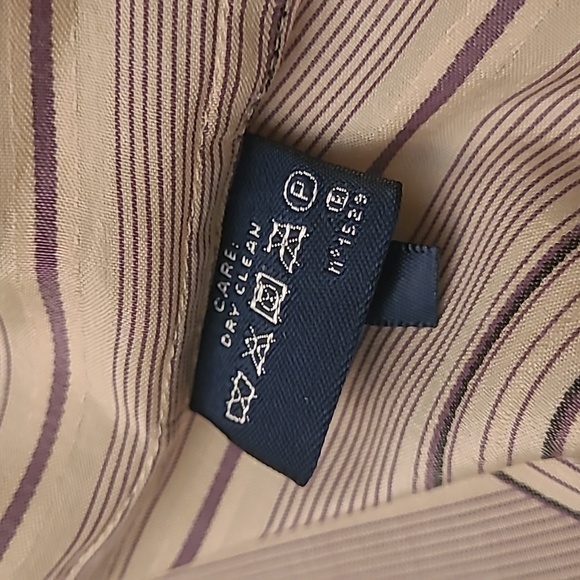 Womens Ralph Lauren Silk Stripe Buttom Up Blouse Slim Fit Size 4 - Picture 8 of 8